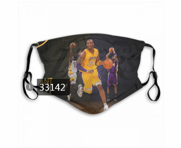 2021 NBA Los Angeles Lakers #24 kobe bryant 33142 Dust mask with filter